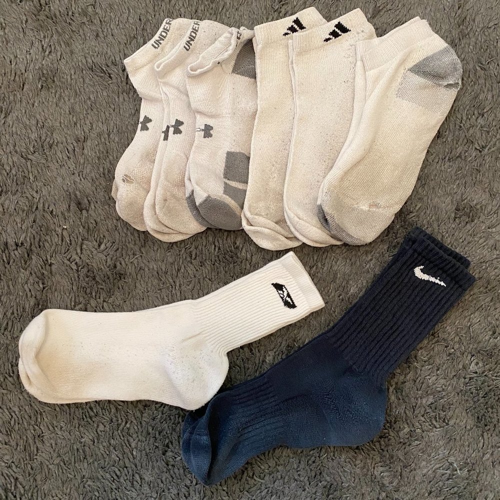 Men's Socks, Used, Size L Bundle